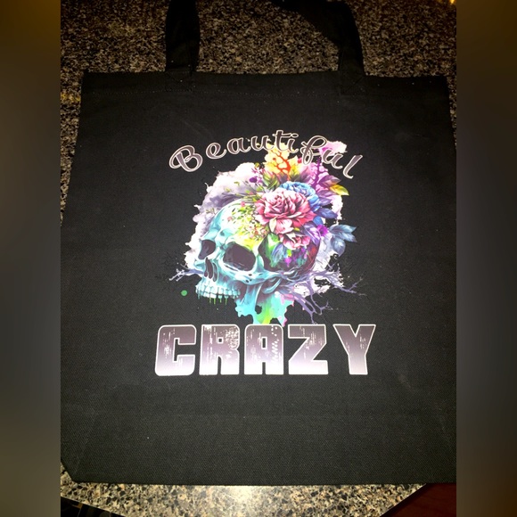 New Skull Tote Bag - Picture 1 of 3